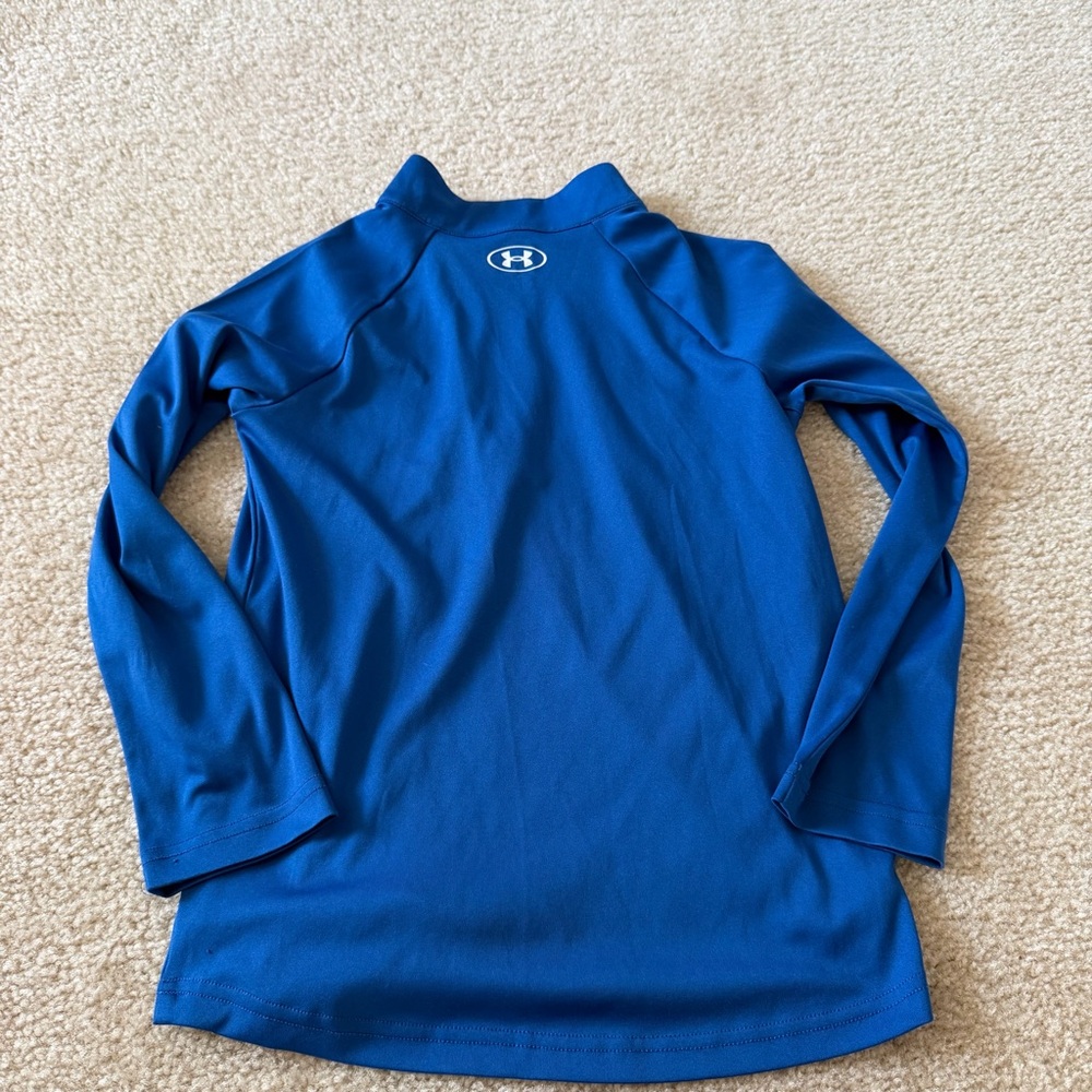 Boy’s Under Armour Royal Blue Quarter-Zip Top - Picture 5 of 5